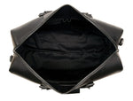 Full Grain Leather Overnight Combo – Raven Black - Cabrini - Elegance Perfected