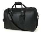 Full Grain Leather Overnight Combo – Raven Black - Cabrini - Elegance Perfected