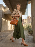 Full Grain Leather Shopper Bag – Polaris Edition - Cabrini - Elegance Perfected