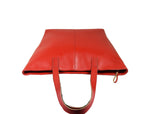 Full Grain Leather Tote Bag Red - Cabrini - Elegance Perfected