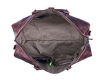 Full Grain Leather Weekender Bag – Hickory Brown - Cabrini - Elegance Perfected