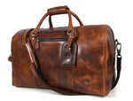 Full Grain Leather Weekender Bag – NY Brown - Cabrini - Elegance Perfected
