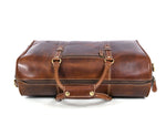 Full Grain Leather Weekender Bag – Penny Brown - Cabrini - Elegance Perfected