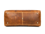 Full Grain Leather Weekender Bag – Tawny Brown - Cabrini - Elegance Perfected