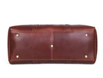 Full Grain Leather Weekender Combo – Pecan Brown - Cabrini - Elegance Perfected