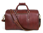 Full Grain Leather Weekender Combo – Pecan Brown - Cabrini - Elegance Perfected