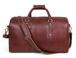 Full Grain Leather Weekender Combo – Pecan Brown - Cabrini - Elegance Perfected