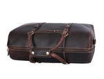 Full Grain Leather Weekender Combo – Walnut Brown - Cabrini - Elegance Perfected