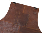 Full Grain Leather Workshop Apron – Heavy - Duty Protection - Cabrini - Elegance Perfected