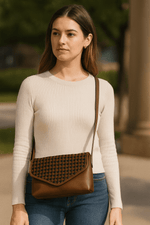 Gleam Ladies Bag – Full Grain Leather Evening Clutch - Cabrini - Elegance Perfected