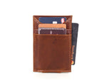 Heritage Slim Leather Card Holder - Cabrini - Elegance Perfected