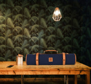 Malaga Canvas Knife Roll – Cobalt Blue | 8-Slot Culinary Wrap