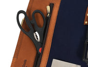 Malaga Canvas Knife Roll – Cobalt Blue | 8-Slot Culinary Wrap