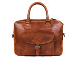 Leather Portfolio Bag – Top Grain Organizer for Travel & Office - Cabrini - Elegance Perfected