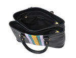 Leather Stripe Hand Bag - Cabrini - Elegance Perfected