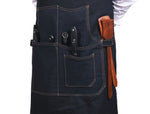 Lemos Canvas Apron – Denim Blue - Cabrini - Elegance Perfected