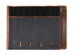Malaga Canvas Knife Roll - Distressed Grey - Cabrini - Elegance Perfected
