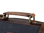 Malaga Canvas Knife Roll - Distressed Grey - Cabrini - Elegance Perfected
