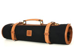 Malaga Canvas Knife Roll - Raven Black - Cabrini - Elegance Perfected