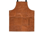 Manresa Leather Apron - Caramel Brown - Cabrini - Elegance Perfected