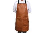 Manresa Leather Apron - Caramel Brown - Cabrini - Elegance Perfected