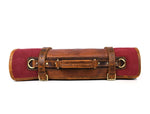 Marchena Canvas Knife Roll – Raspberry | Bold 8 - Slot Wrap - Cabrini - Elegance Perfected