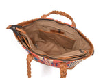 Montana Kim Tote – Kilim & Leather Boho Bag - Cabrini - Elegance Perfected