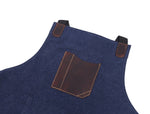 ogue Leather & Canvas Apron – Heavy - Duty Workwear - Cabrini - Elegance Perfected