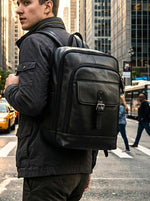 Premium Leather Backpack – Full Grain Travel Companion - Cabrini - Elegance Perfected