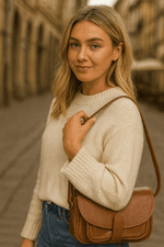 Premium Leather Crossbody – Sleek & Light - Cabrini - Elegance Perfected