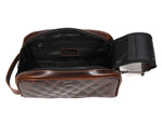 Quilted Leather Toiletry Bag – Brown - Cabrini - Elegance Perfected