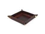 Ramage Leather Valet Tray - Walnut Brown - Cabrini - Elegance Perfected