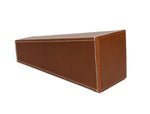 San Francisco Leather Flower Vase - Walnut Brown - Cabrini - Elegance Perfected