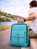 Soleil Full grain Leather Backpack - Cabrini - Elegance Perfected