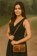 Stylish Leather Crossbody for Women - Cabrini - Elegance Perfected