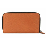 Tan Leather Zip - Around Wallet - Cabrini - Elegance Perfected