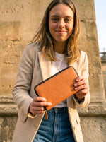 Tan Leather Zip - Around Wallet - Cabrini - Elegance Perfected