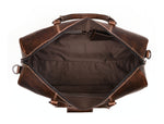 Taranto Leather Weekender Bag - Cedar - Cabrini - Elegance Perfected