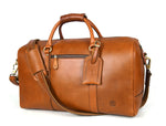 Taranto Leather Weekender Bag - Chestnut - Cabrini - Elegance Perfected