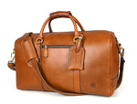 Taranto Leather Weekender Bag - Chestnut - Cabrini - Elegance Perfected