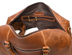 Taranto Leather Weekender Bag - Gingerbread - Cabrini - Elegance Perfected