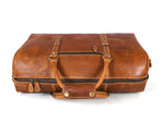 Taranto Leather Weekender Bag - Gingerbread - Cabrini - Elegance Perfected