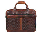 The Executive Quilted Leather Messenger Bag - Cabrini - Elegance Perfected