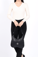 The Midnight Muse Leather Shoulder Bag - Cabrini - Elegance Perfected