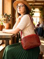 The Scarlet Floral Crossbody by Cabrini Luxury - Cabrini - Elegance Perfected