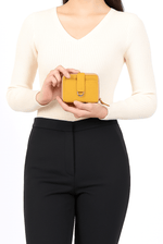 The Sunshine Compact Leather Coin Wallet - Cabrini - Elegance Perfected
