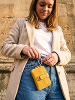 The Sunshine Compact Leather Coin Wallet - Cabrini - Elegance Perfected