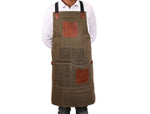 Turin Waxed Canvas Apron – Pickle Green - Cabrini - Elegance Perfected
