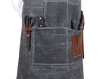 Turin Waxed Canvas Apron – Porpoise Grey - Cabrini - Elegance Perfected