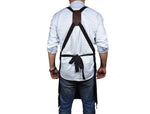 Turin Waxed Canvas Apron - Raven Black - Cabrini - Elegance Perfected